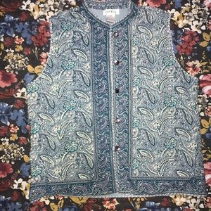 Orvis paisley vest